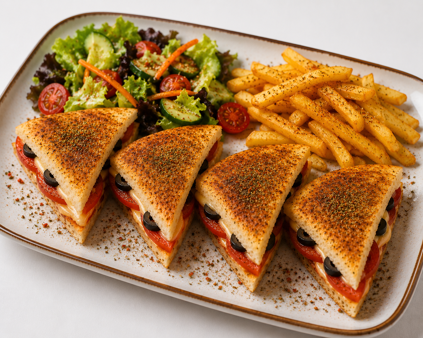 ZEYTİN KAŞAR DOMATESLİ TOST