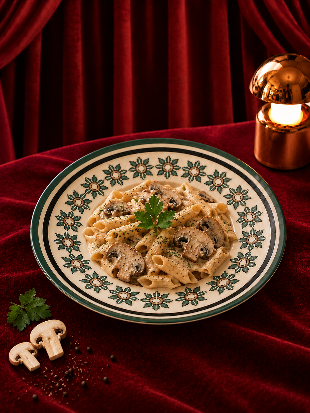 DAĞ KEKİKLİ MANTARLI PENNE