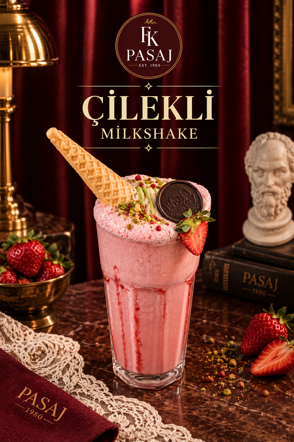 ÇİLEKLİ MİLKSHAKE